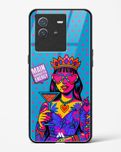Main Character Energy Glass Case Phone Cover (Vivo)
