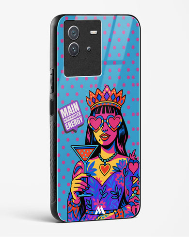 Main Character Energy Glass Case Phone Cover (Vivo)