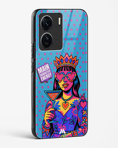 Main Character Energy Glass Case Phone Cover (Vivo)