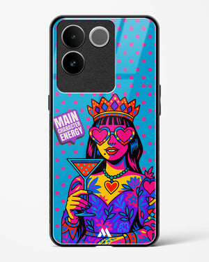 Main Character Energy Glass Case Phone Cover (Vivo)