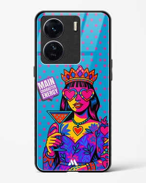 Main Character Energy Glass Case Phone Cover (Vivo)