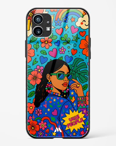 Ugh People Glass Case Phone Cover (Nothing)