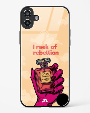Reek Of Rebellion Glass Case Phone Cover (Nothing)