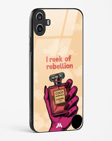 Reek Of Rebellion Glass Case Phone Cover (Nothing)