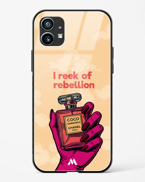 Reek Of Rebellion Glass Case Phone Cover (Nothing)