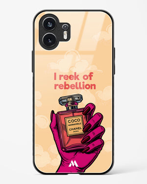 Reek Of Rebellion Glass Case Phone Cover (Nothing)