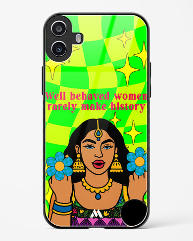 History Maker Glass Case Phone Cover (Nothing)