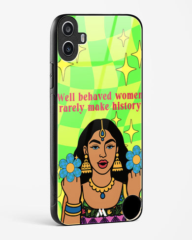 History Maker Glass Case Phone Cover (Nothing)