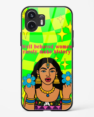 History Maker Glass Case Phone Cover (Nothing)