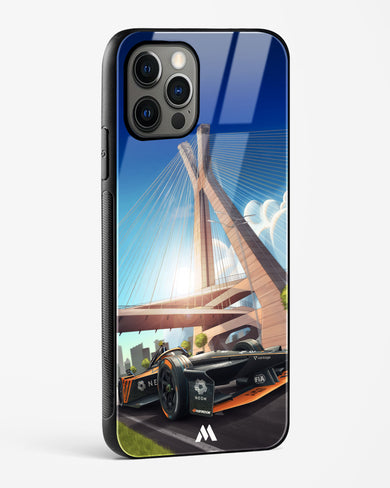 Skyline Surge Glass Case Phone Cover (Apple)