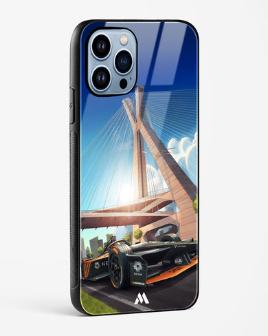 Skyline Surge Glass Case Phone Cover (Apple)