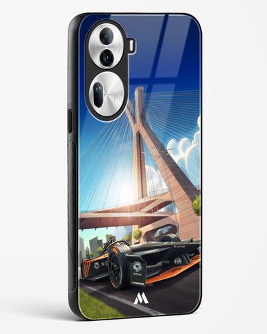 Skyline Surge Glass Case Phone Cover (Oppo)