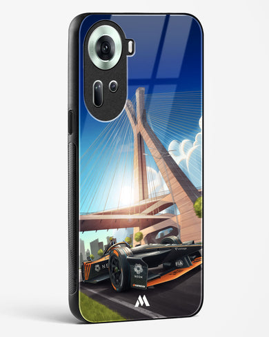 Skyline Surge Glass Case Phone Cover (Oppo)