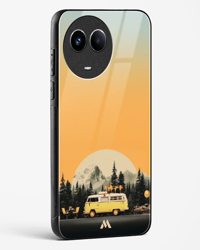 Golden Hour Getaway Glass Case Phone Cover (Realme)