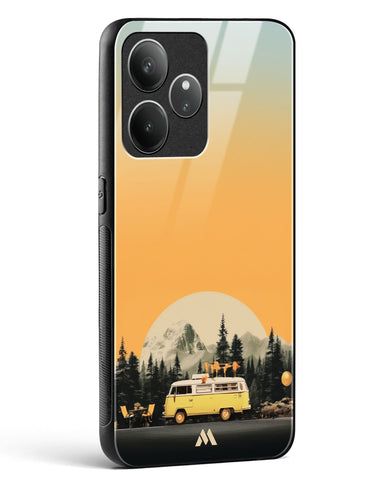Golden Hour Getaway Glass Case Phone Cover (Realme)