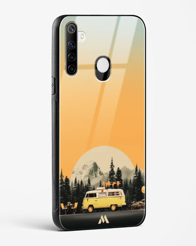 Golden Hour Getaway Glass Case Phone Cover (Realme)