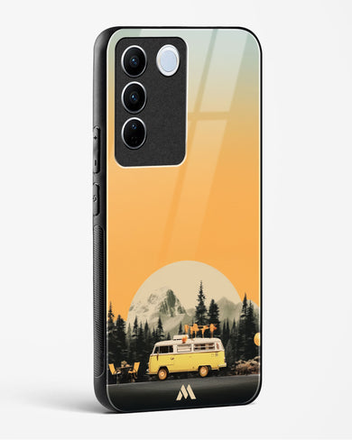 Golden Hour Getaway Glass Case Phone Cover (Vivo)