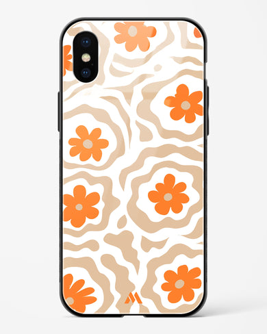 Retro Bloom Glass Case Phone Cover (Apple)