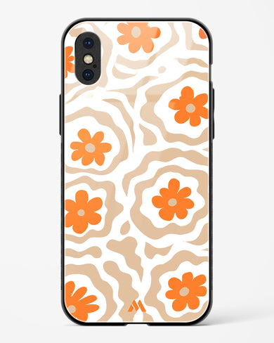 Retro Bloom Glass Case Phone Cover (Apple)