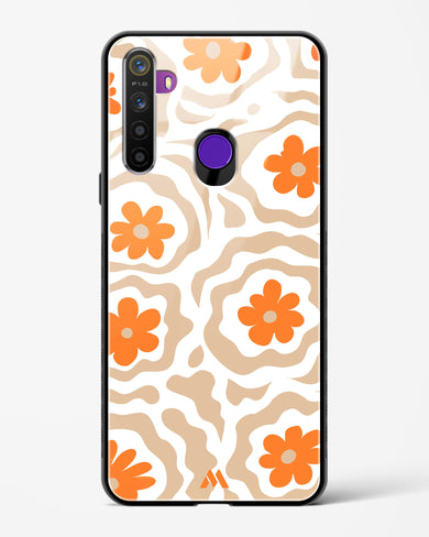 Retro Bloom Glass Case Phone Cover (Realme)