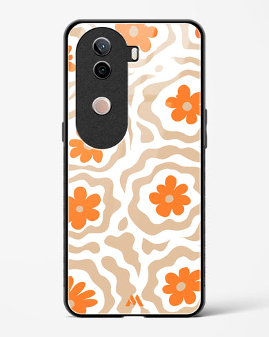 Retro Bloom Glass Case Phone Cover (Vivo)