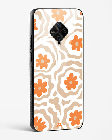 Retro Bloom Glass Case Phone Cover (Vivo)