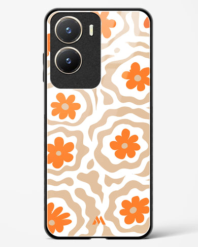 Retro Bloom Glass Case Phone Cover (Vivo)