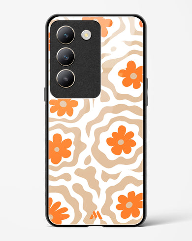 Retro Bloom Glass Case Phone Cover (Vivo)