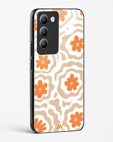 Retro Bloom Glass Case Phone Cover (Vivo)