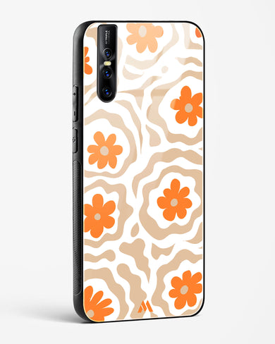 Retro Bloom Glass Case Phone Cover (Vivo)
