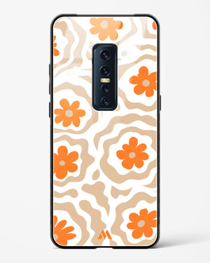 Retro Bloom Glass Case Phone Cover (Vivo)