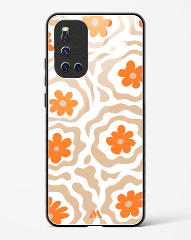 Retro Bloom Glass Case Phone Cover (Vivo)