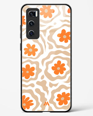 Retro Bloom Glass Case Phone Cover (Vivo)