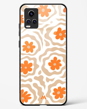Retro Bloom Glass Case Phone Cover (Vivo)