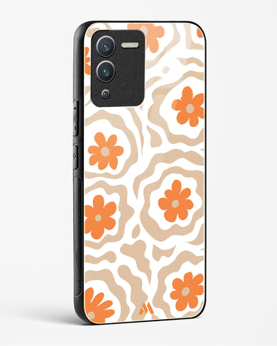 Retro Bloom Glass Case Phone Cover (Vivo)
