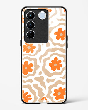 Retro Bloom Glass Case Phone Cover (Vivo)