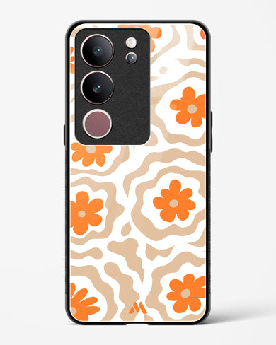 Retro Bloom Glass Case Phone Cover (Vivo)