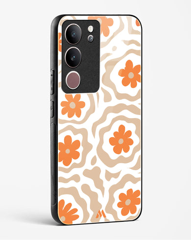Retro Bloom Glass Case Phone Cover (Vivo)