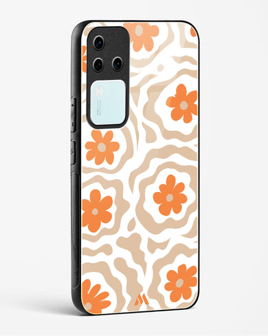 Retro Bloom Glass Case Phone Cover (Vivo)