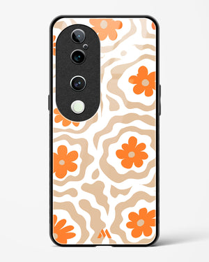 Retro Bloom Glass Case Phone Cover (Vivo)