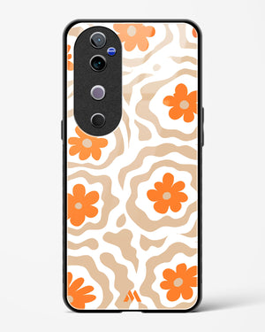 Retro Bloom Glass Case Phone Cover (Vivo)