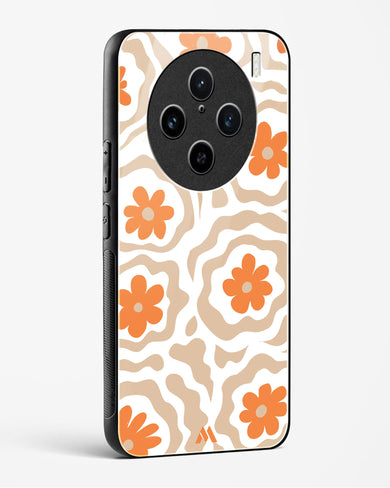 Retro Bloom Glass Case Phone Cover (Vivo)