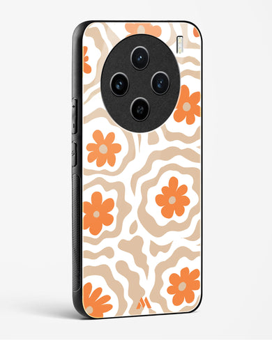 Retro Bloom Glass Case Phone Cover (Vivo)