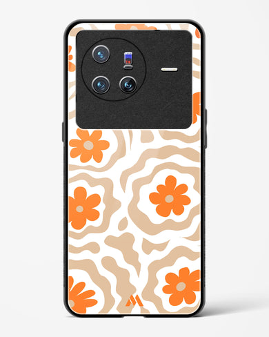 Retro Bloom Glass Case Phone Cover (Vivo)