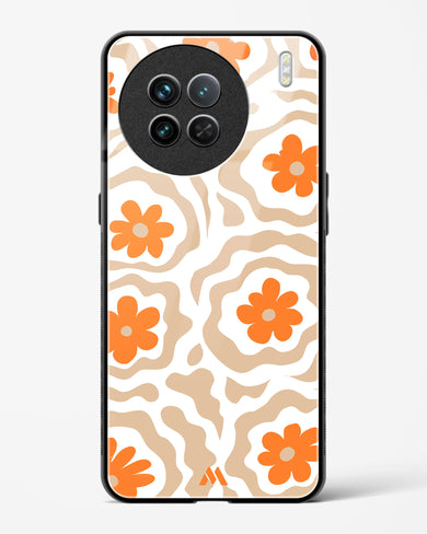 Retro Bloom Glass Case Phone Cover (Vivo)