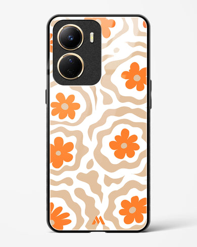 Retro Bloom Glass Case Phone Cover (Vivo)