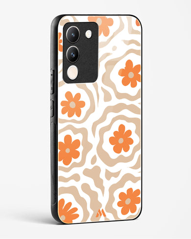 Retro Bloom Glass Case Phone Cover (Vivo)