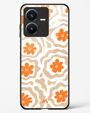 Retro Bloom Glass Case Phone Cover (Vivo)