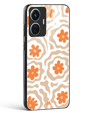 Retro Bloom Glass Case Phone Cover (Vivo)
