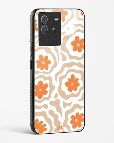 Retro Bloom Glass Case Phone Cover (Vivo)
